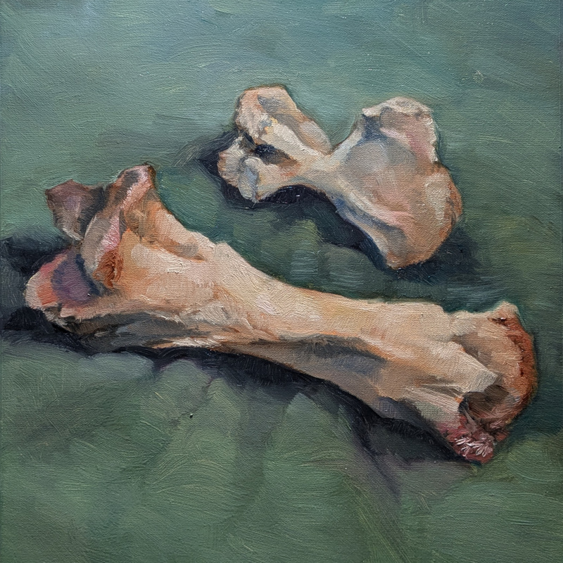 Bones (11 in. x 14 in.), oil on linen panel