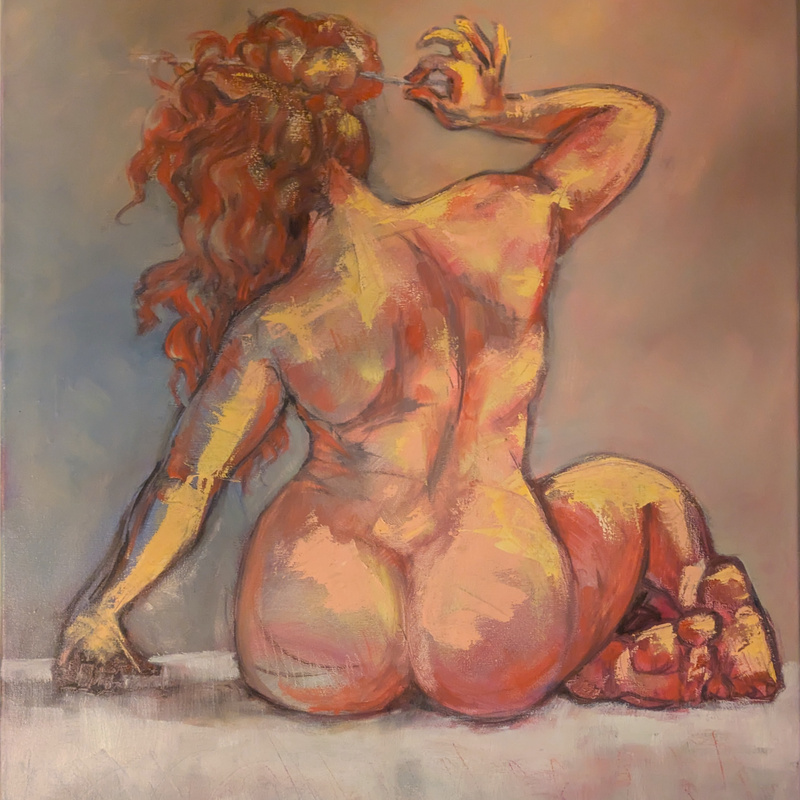 Fire (oil on canvas, 24 in. x 30 in.)