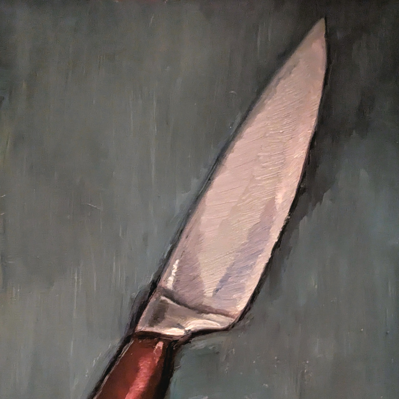 Household Knife (oil on linen panel, 11 in. x 14 in.)
