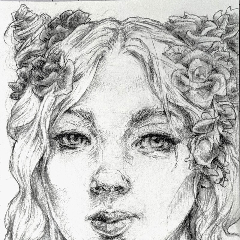 Keep It (carbon on paper, 9 in. x 12 in.)