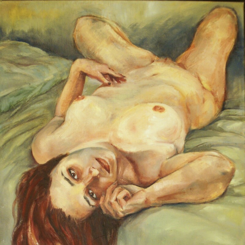 The Invitation (oil on canvas,
24 in. x 36 in.)